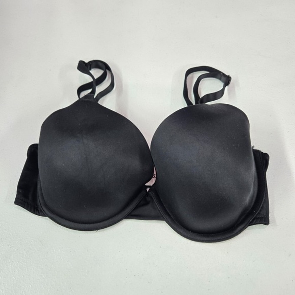 Victoria Secret‎ PINK Women Bra 32DD Black T Shirt Lightly Lined Underwire
